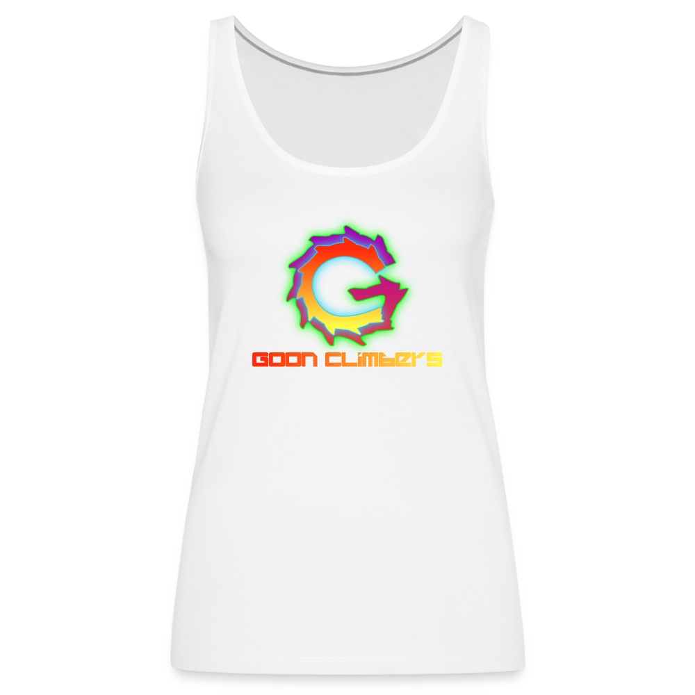 Goon Climber Women’s Premium Tank Top - white