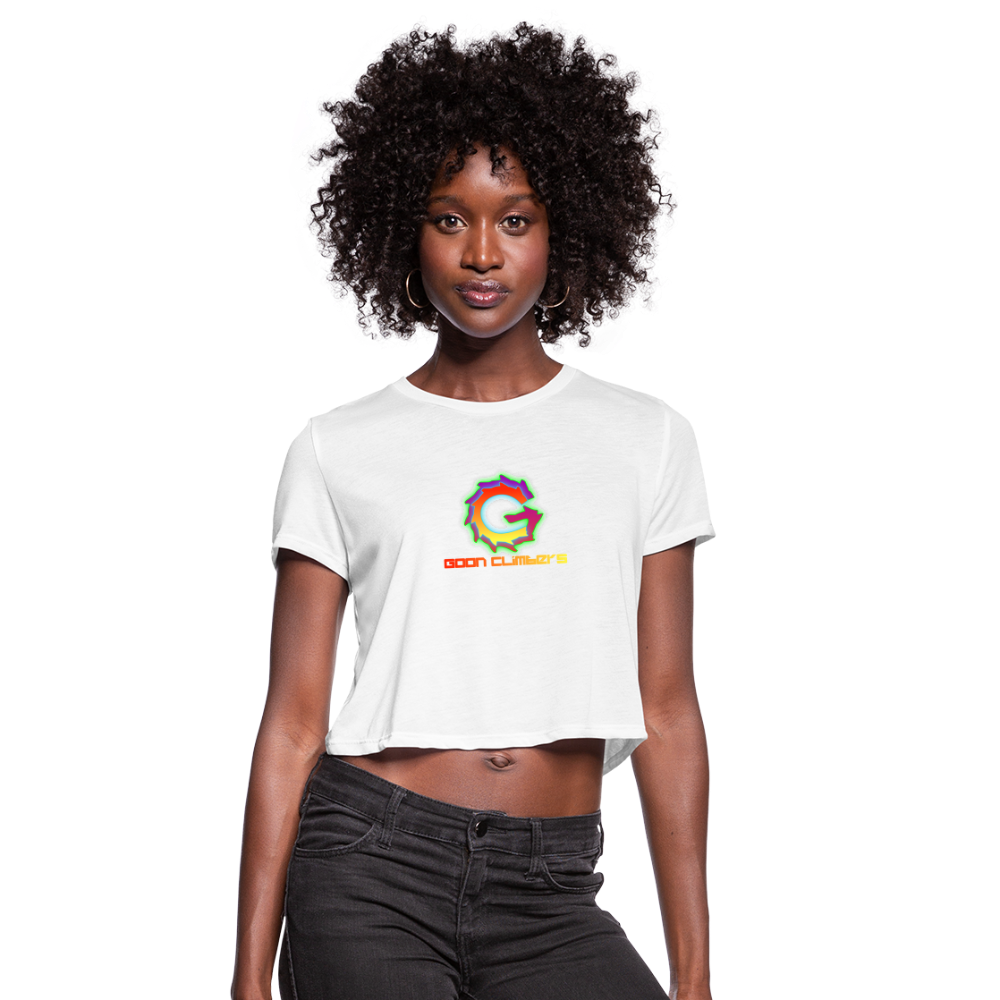 Goon Climbers Women's Cropped T-Shirt - white